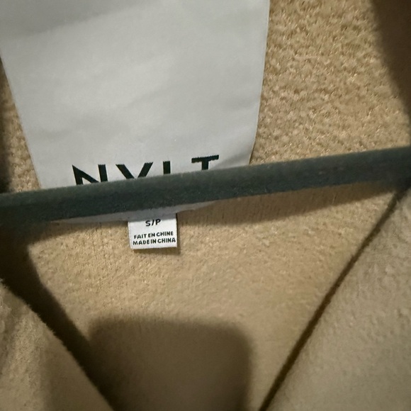 NVLT Beige Fringe Pea Coat - Picture 2 of 2